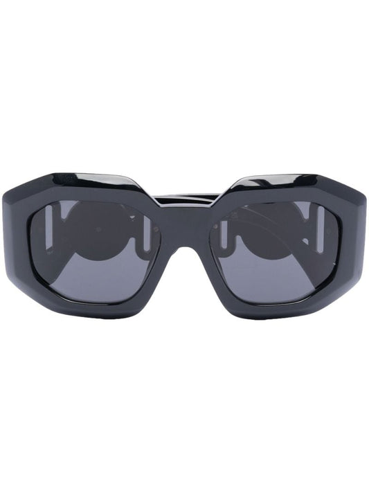 Black Medusa Square Sunglasses