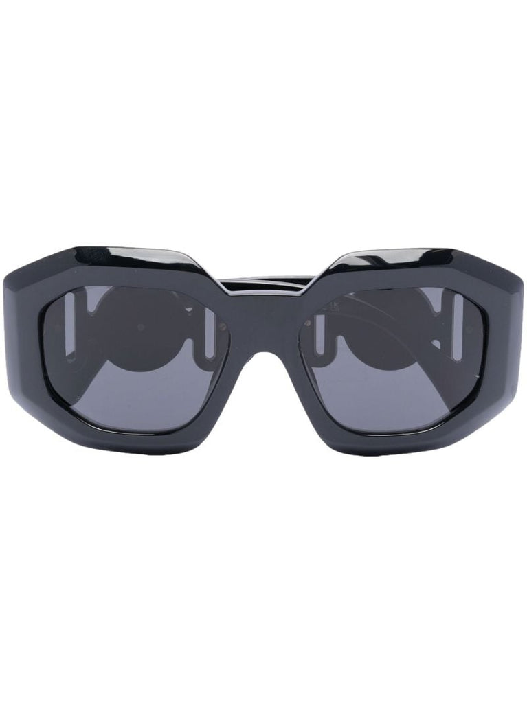 Black Medusa Square Sunglasses
