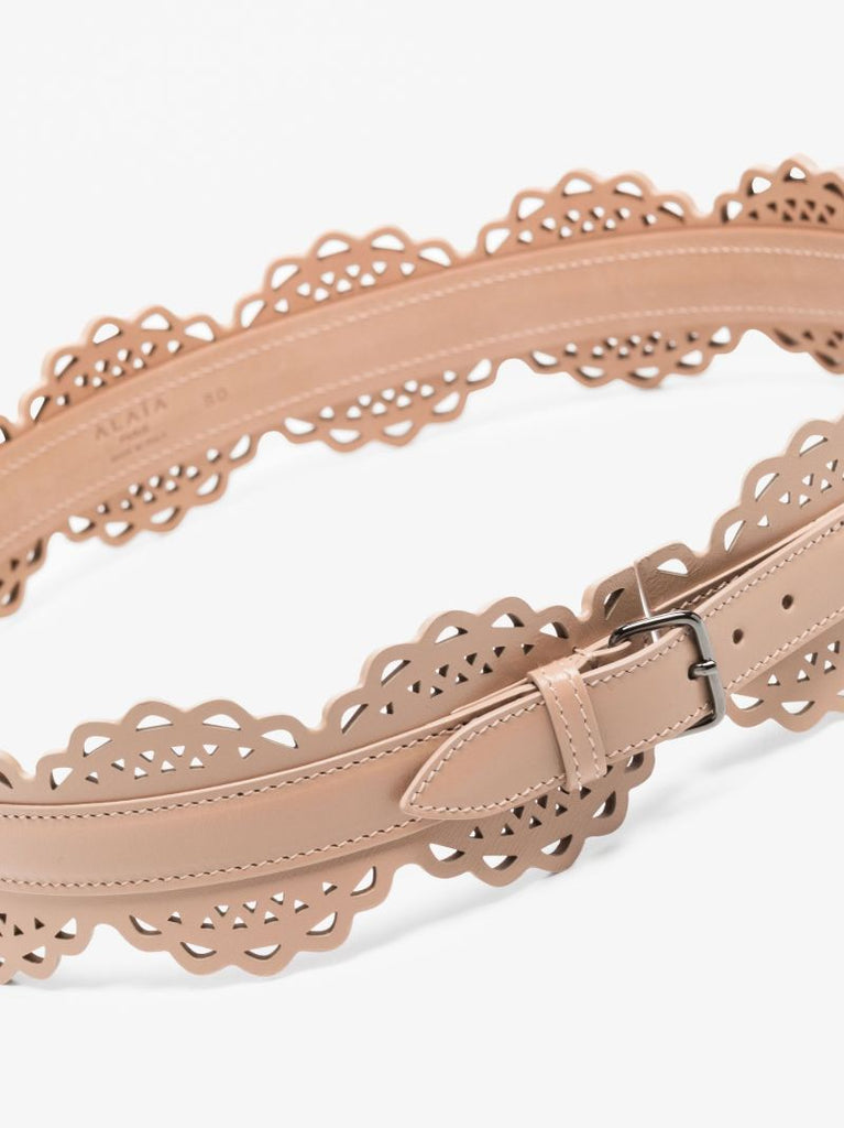 Neutral Vienne Leather Corset Belt