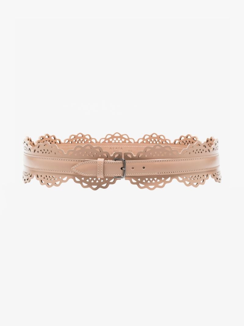 Neutral Vienne Leather Corset Belt