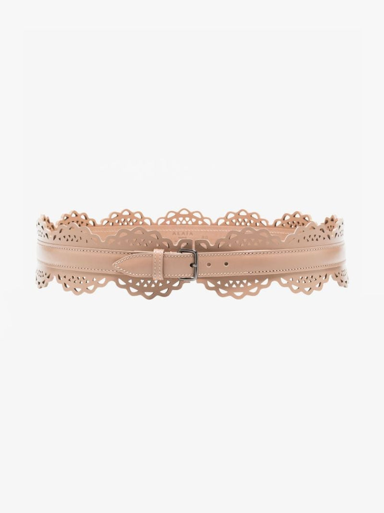 Neutral Vienne Leather Corset Belt
