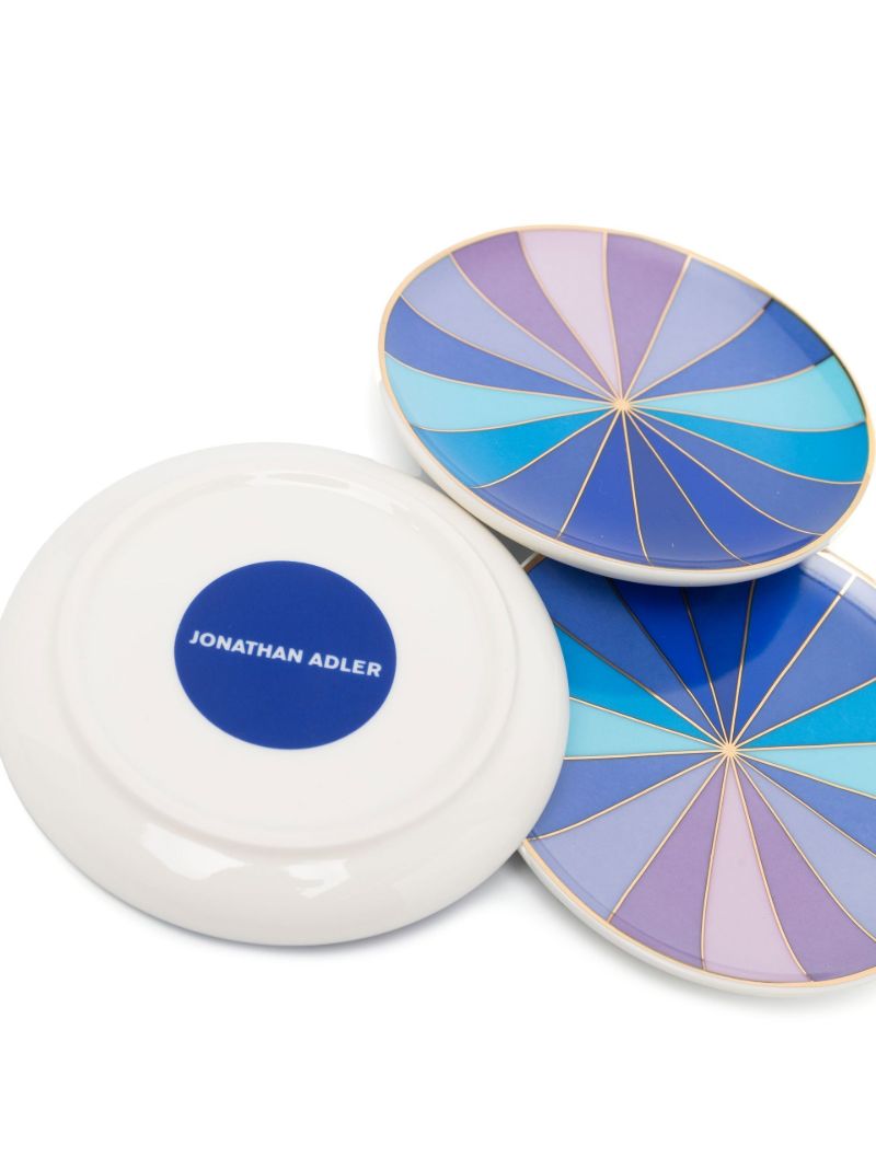 Blue Scala Porcelain Coaster Set