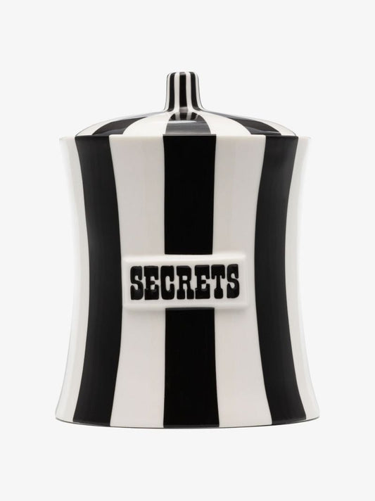 Black and White Vice Secrets Ceramic Canister