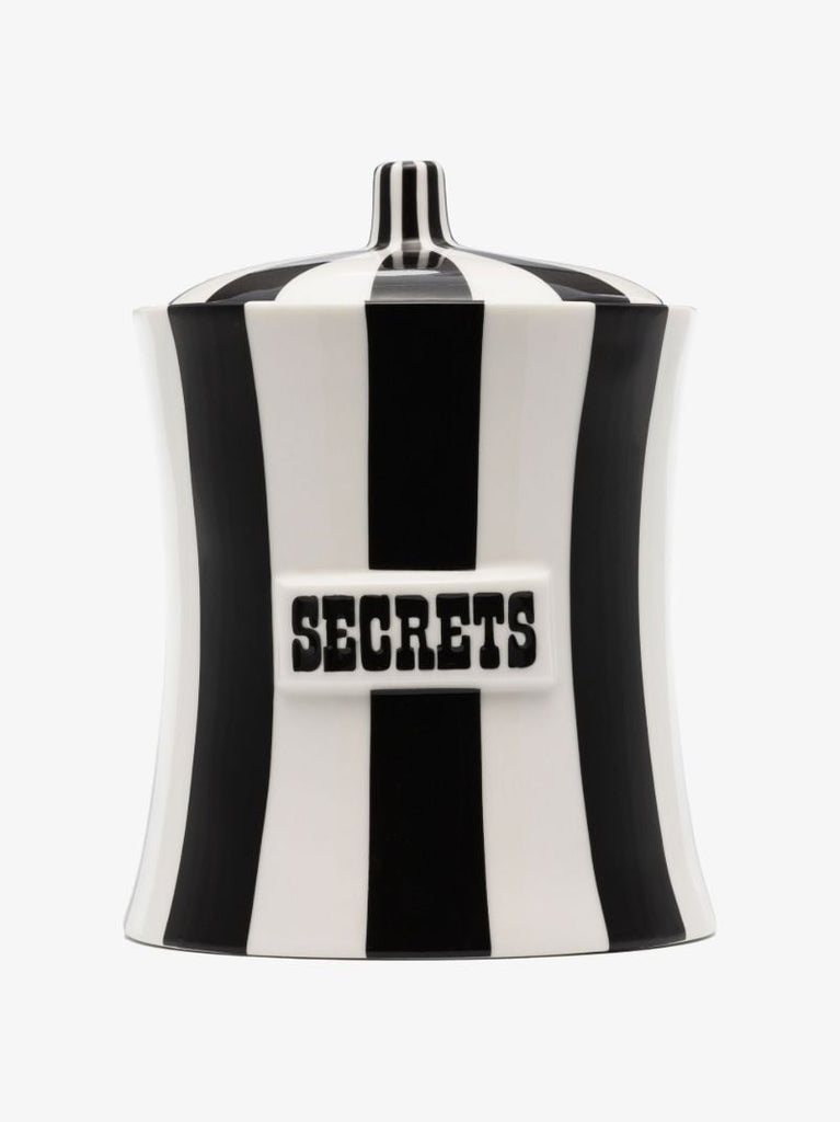 Black and White Vice Secrets Ceramic Canister
