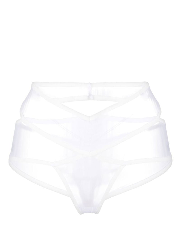 White Mafalda Cut-out Briefs