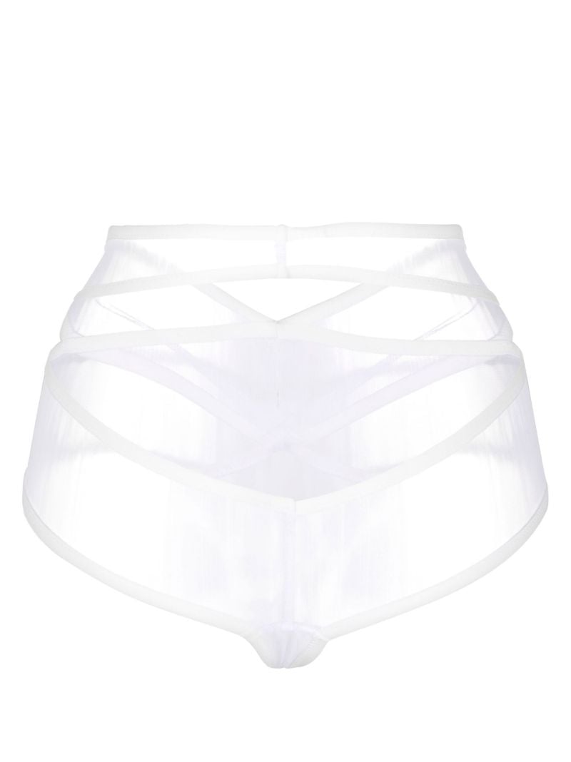 White Mafalda Cut-out Briefs