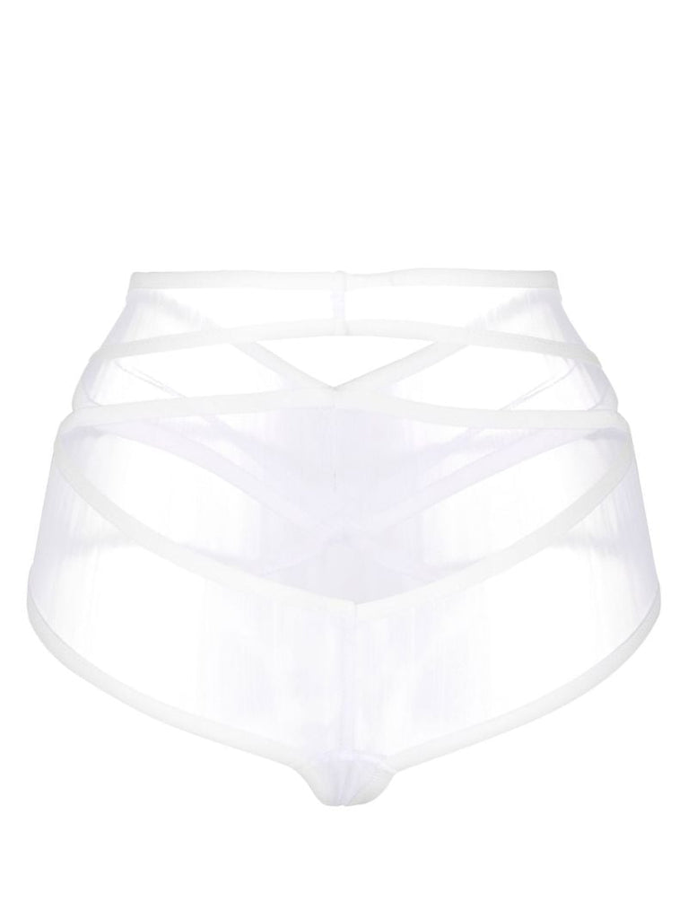 White Mafalda Cut-out Briefs