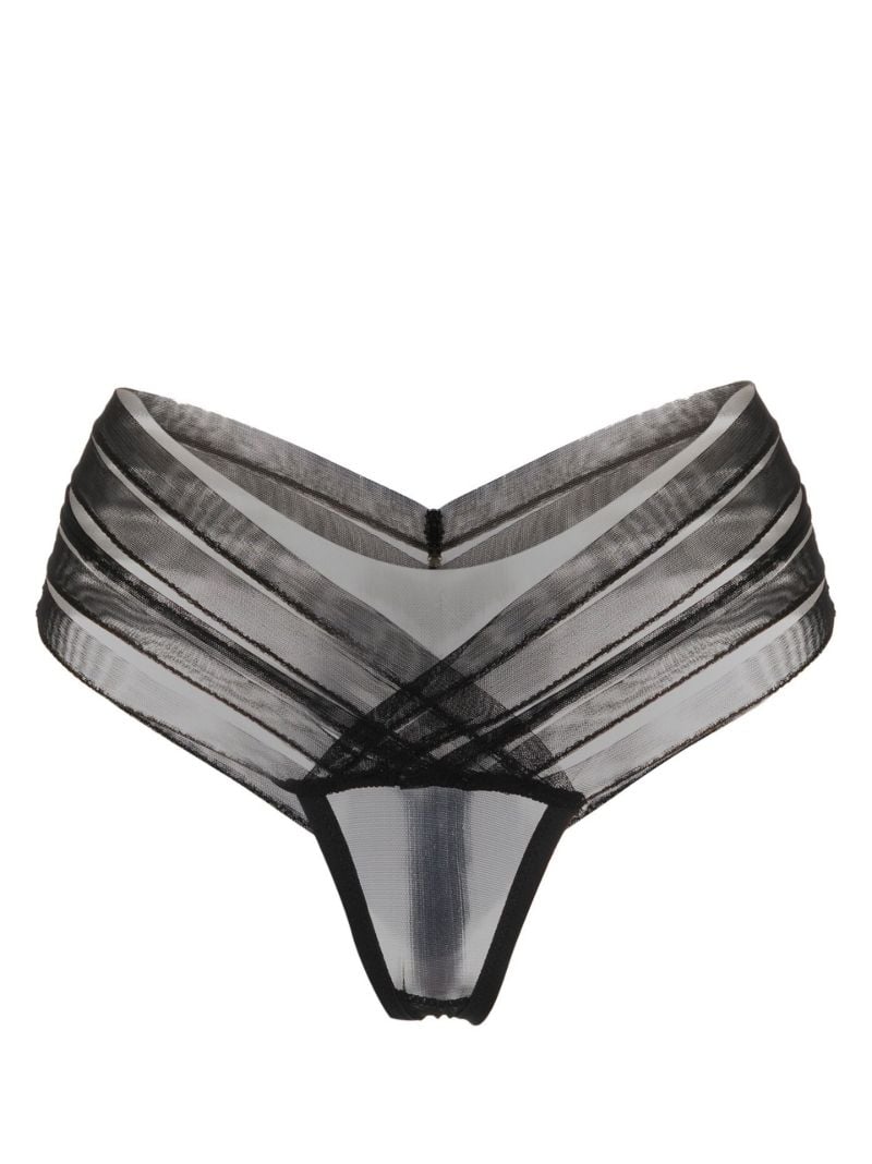 Black Linguine Briefs