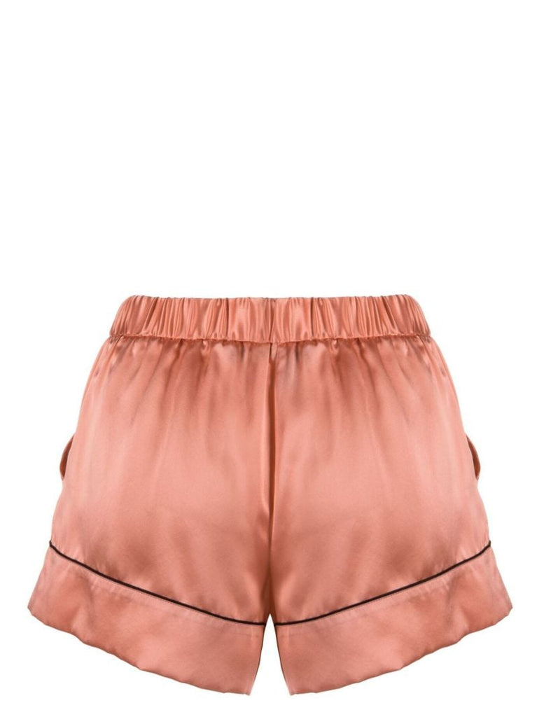 Pink Silk Pyjama Shorts