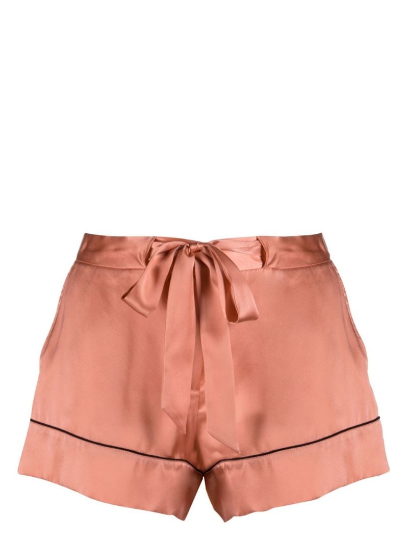 Pink Silk Pyjama Shorts