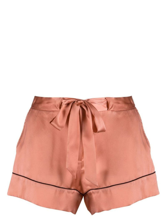 Pink Silk Pyjama Shorts