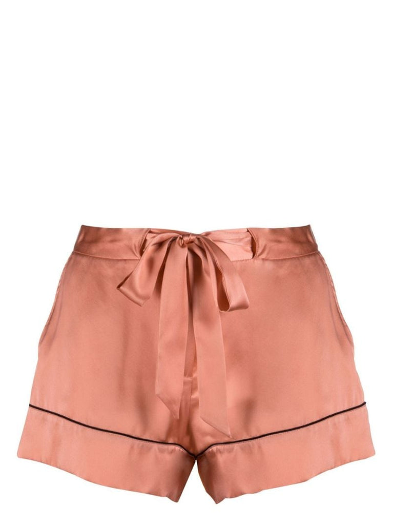 Pink Silk Pyjama Shorts