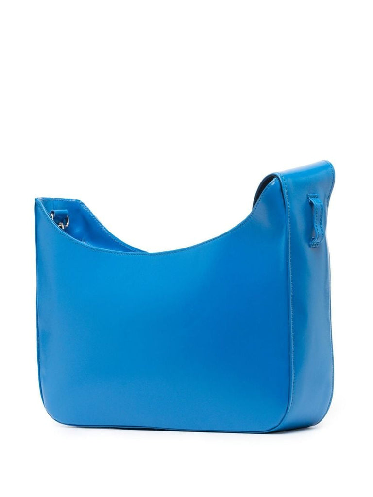 Blue Soul Control Leather Shoulder Bag