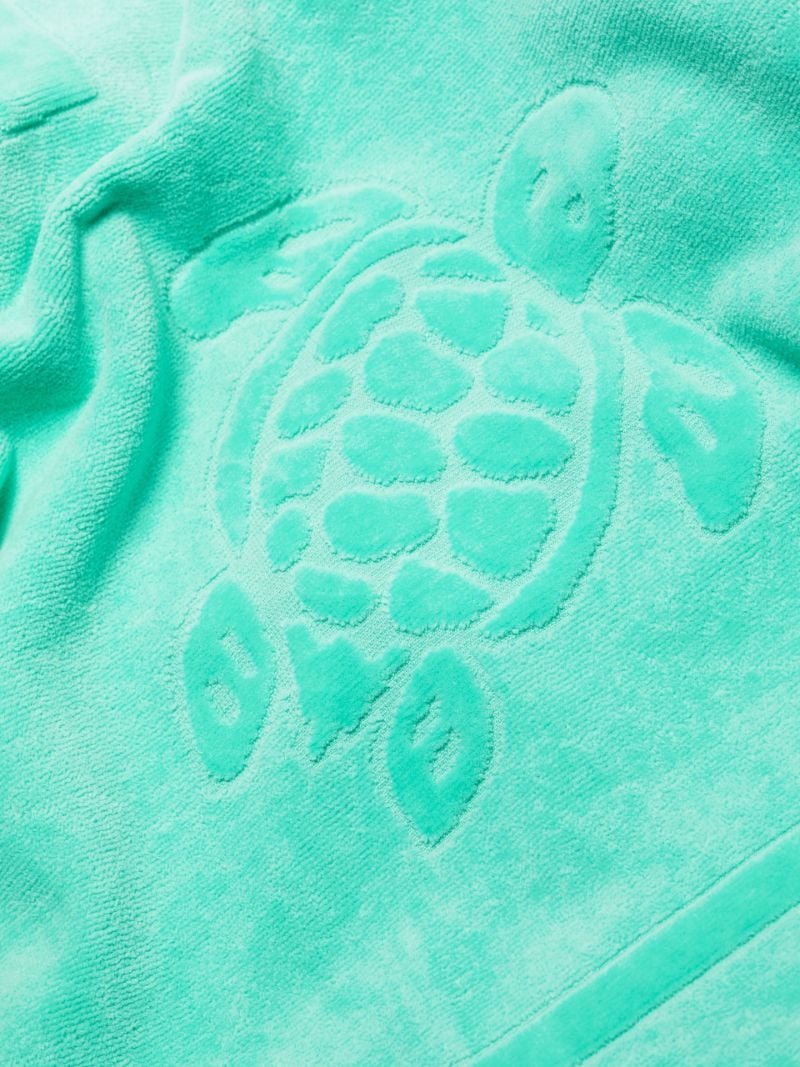 Green Logo Jacquard Cotton Towel