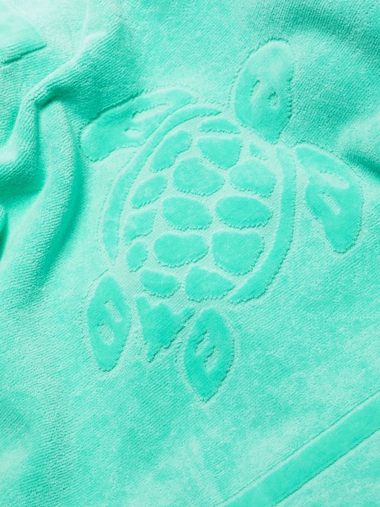 Green Logo Jacquard Cotton Towel