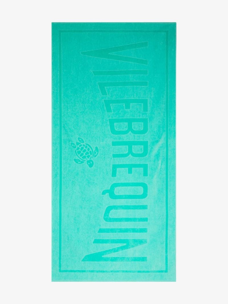 Green Logo Jacquard Cotton Towel