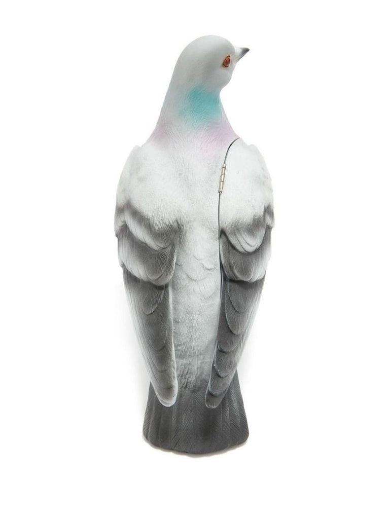 Grey Pigeon Clutch Bag