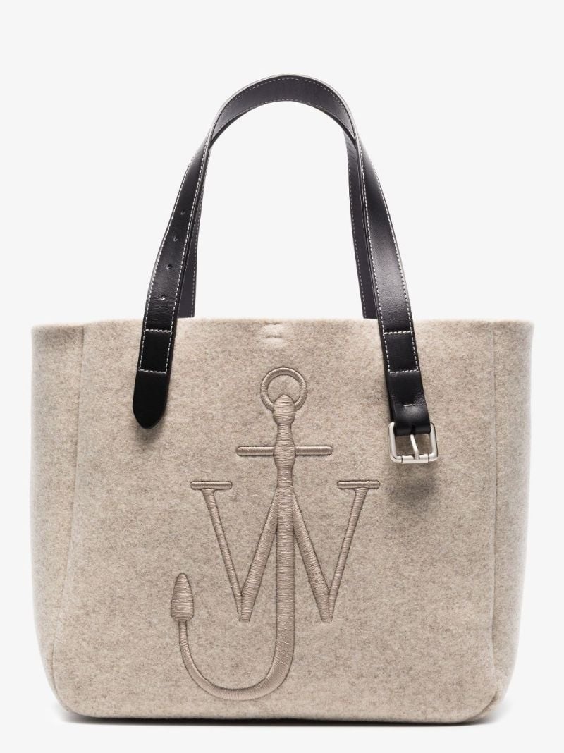 Neutral Anchor Felt Tote Bag