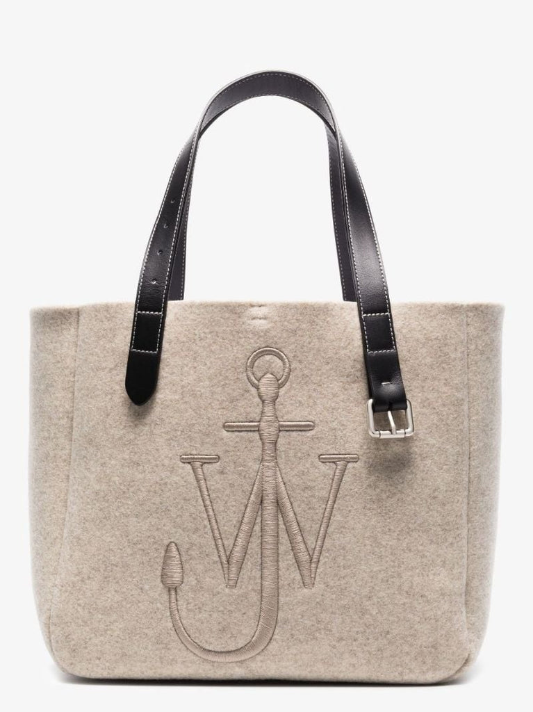 Neutral Anchor Felt Tote Bag