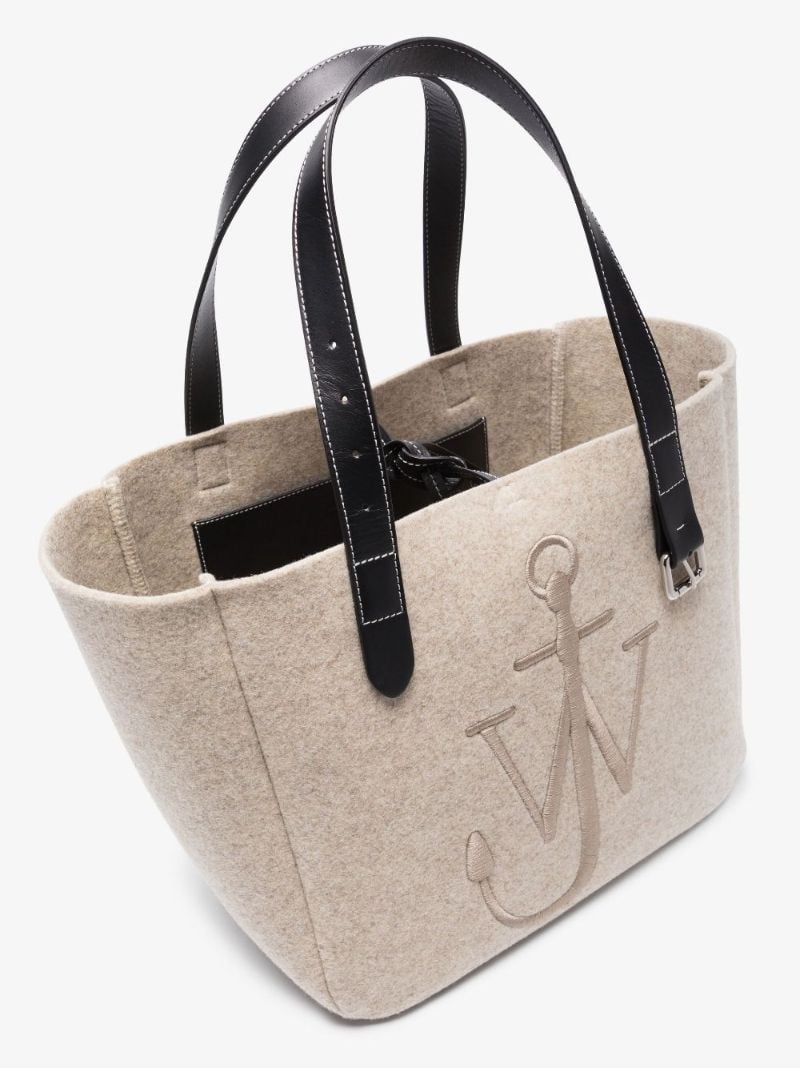 Neutral Anchor Felt Tote Bag