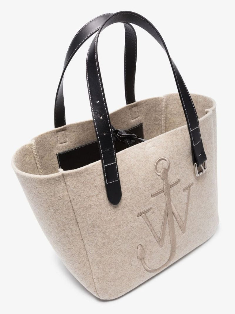 Neutral Anchor Felt Tote Bag