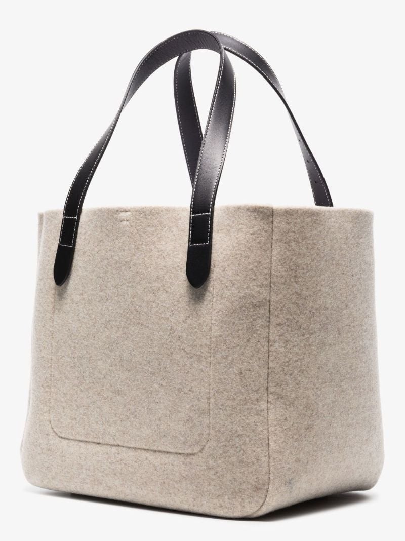 Neutral Anchor Felt Tote Bag