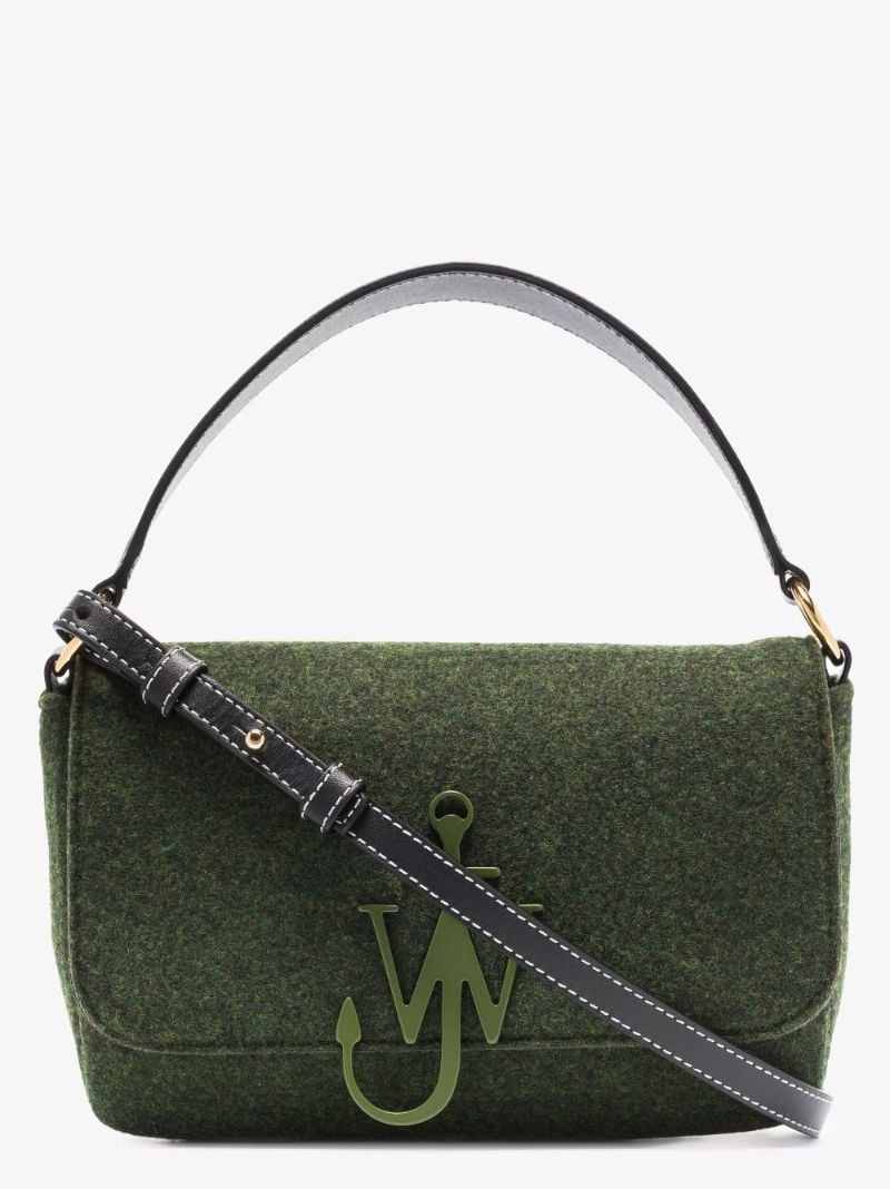 Green Anchor Felt Shoulder Bag