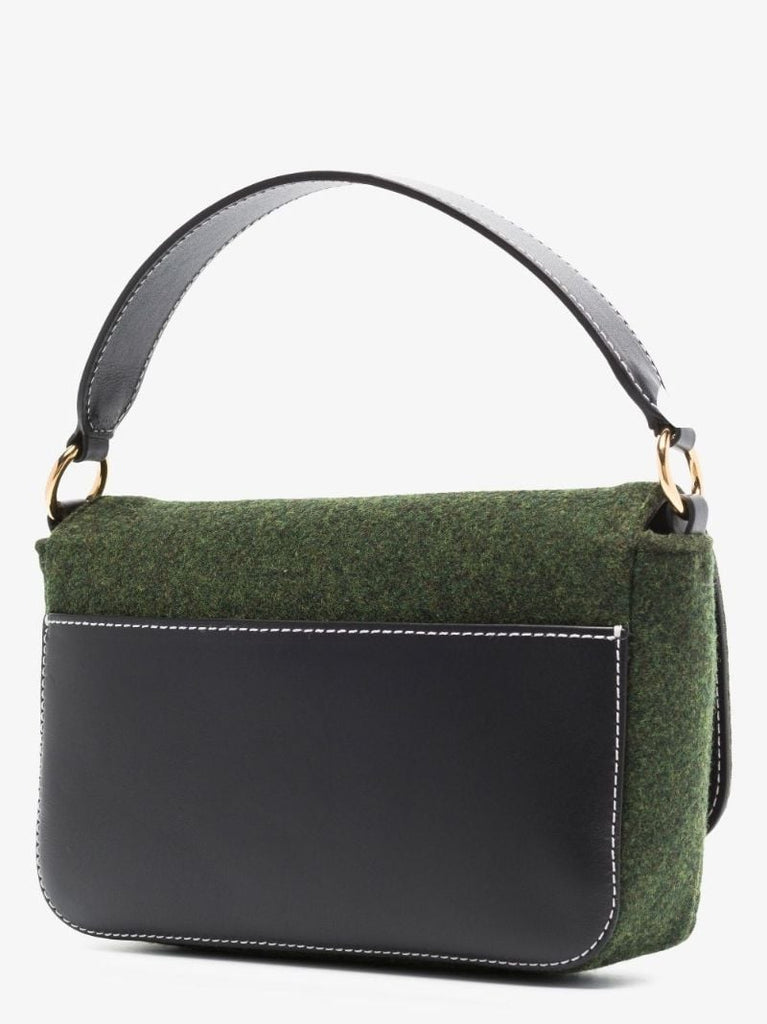 Green Anchor Felt Shoulder Bag