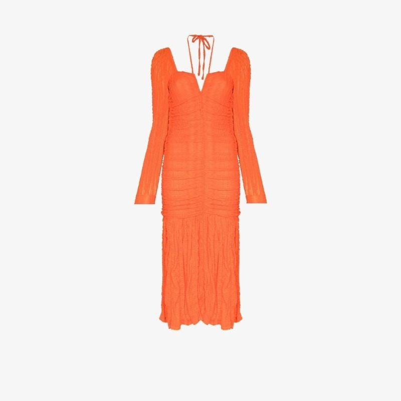 Ruched Midi Dress