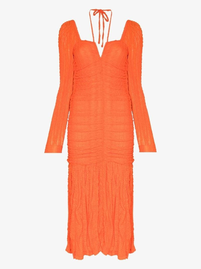 Ruched Midi Dress