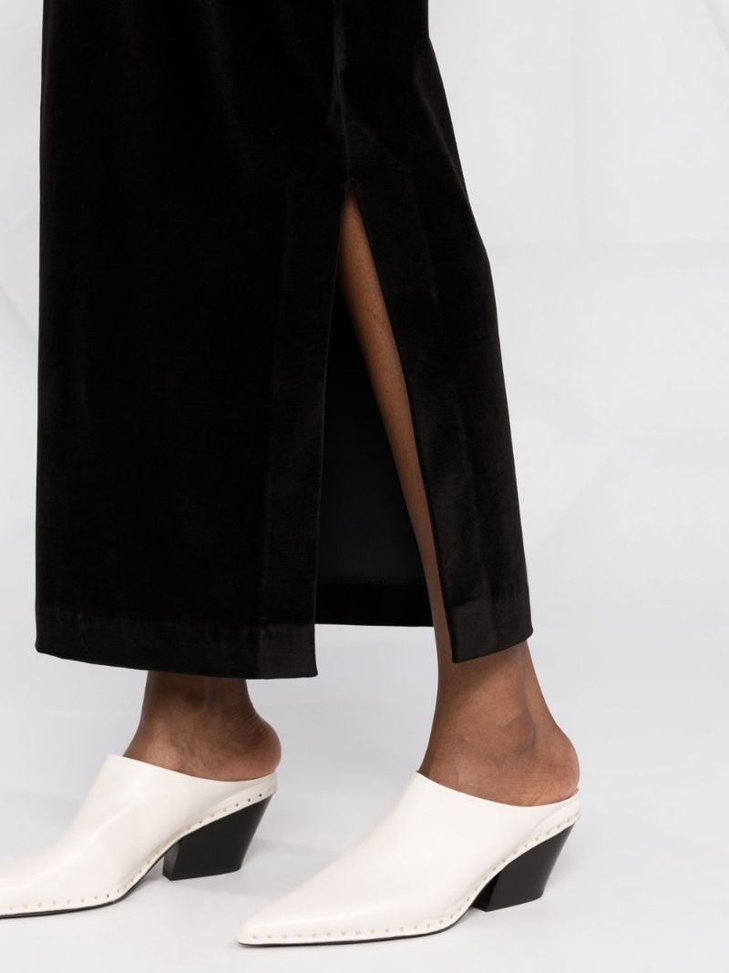 Black Off Shoulder Midi Dress
