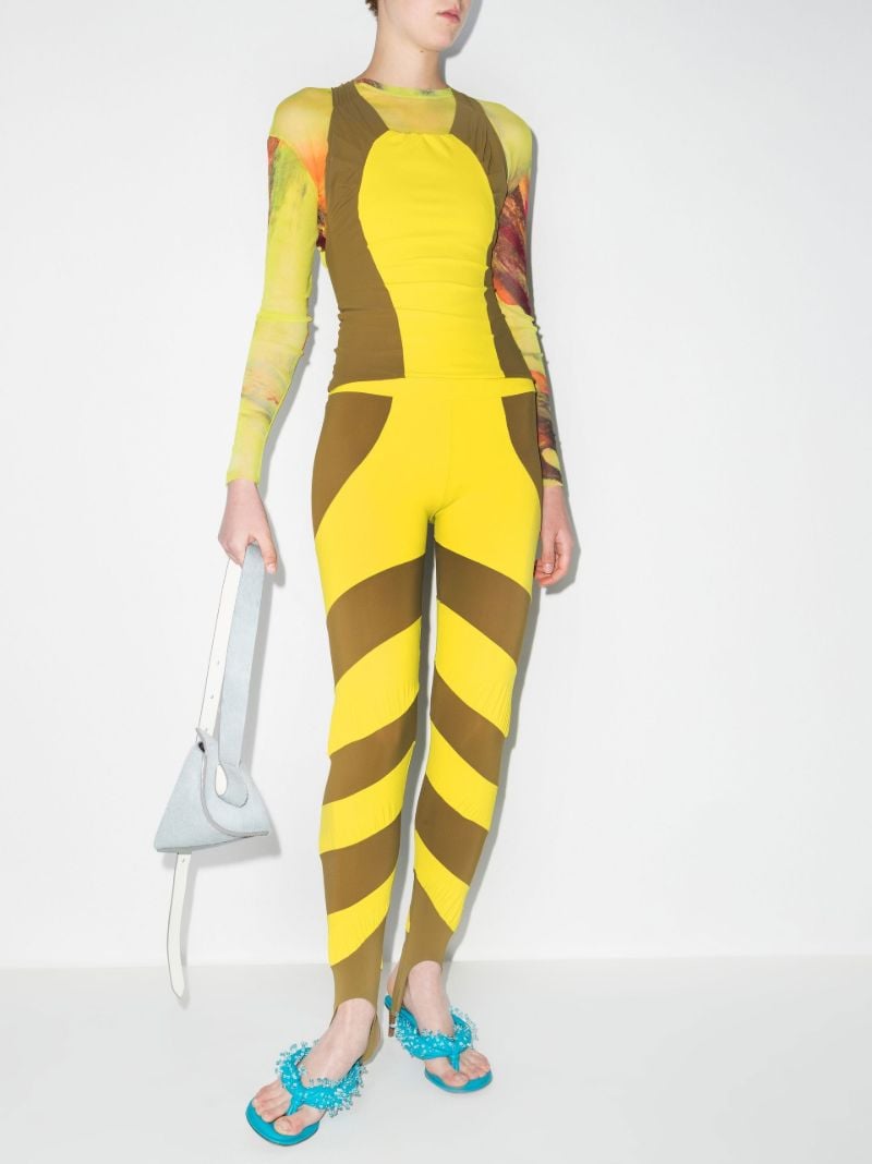 Striped Stirrup Leggings
