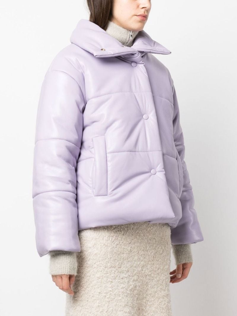 Purple Quilted Jacket