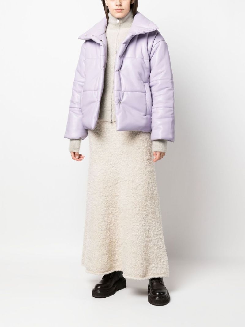 Purple Quilted Jacket