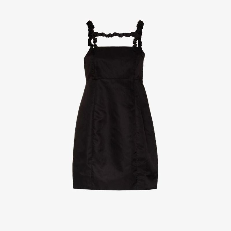 Ruched Strap Mini Dress