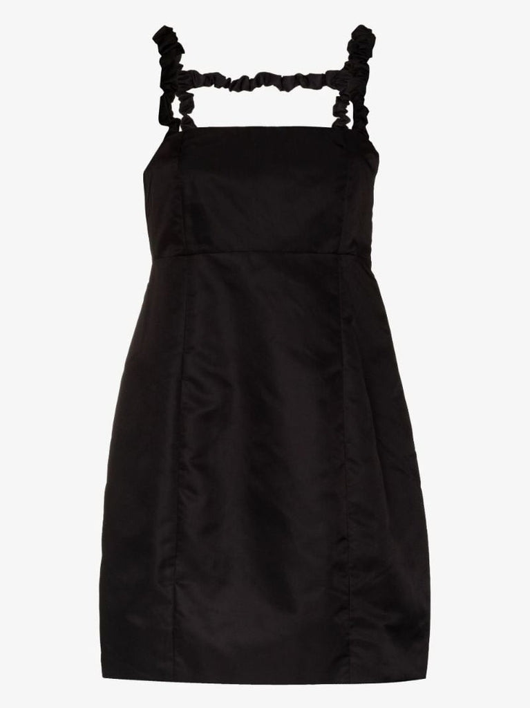 Ruched Strap Mini Dress