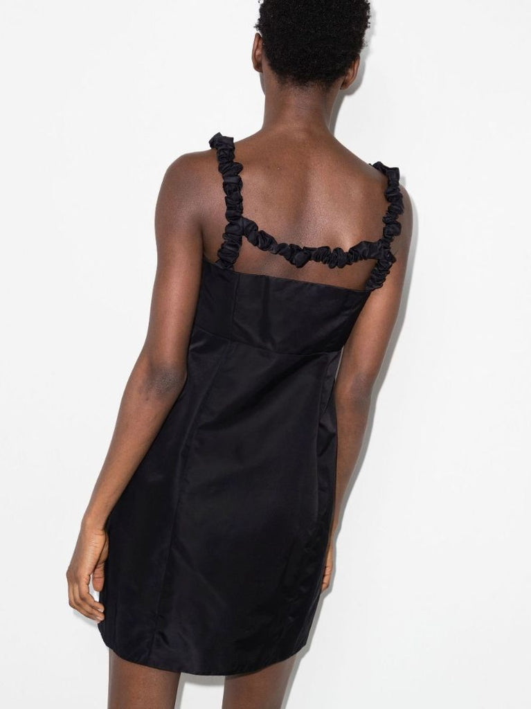 Ruched Strap Mini Dress