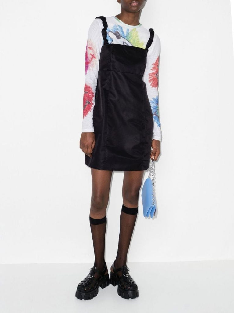 Ruched Strap Mini Dress