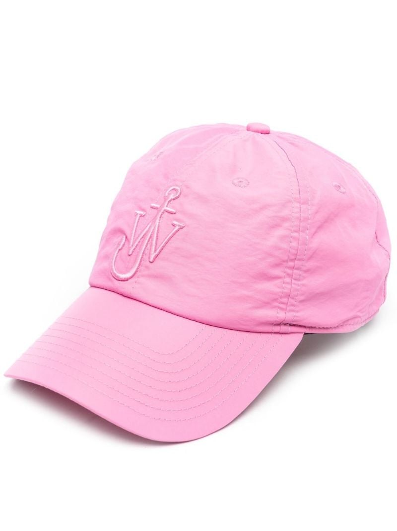 Pink Embroidered Anchor Baseball Cap