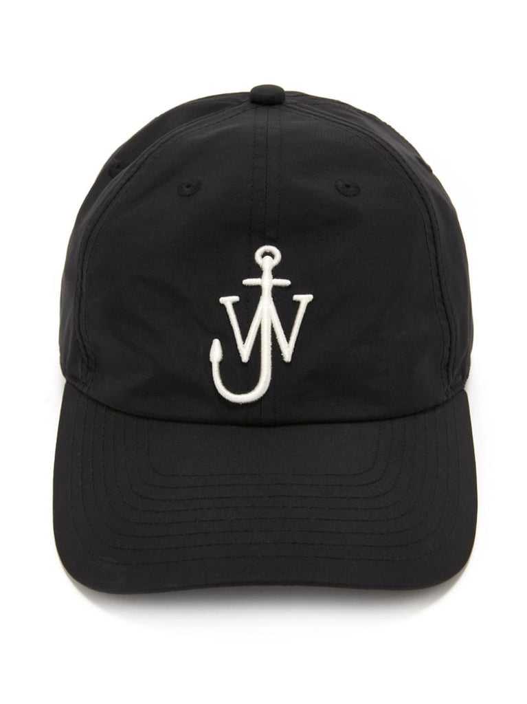 Black Embroidered Anchor Baseball Cap
