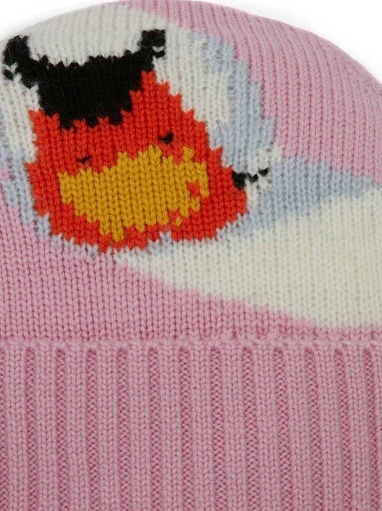 Pink Swan Beanie Hat