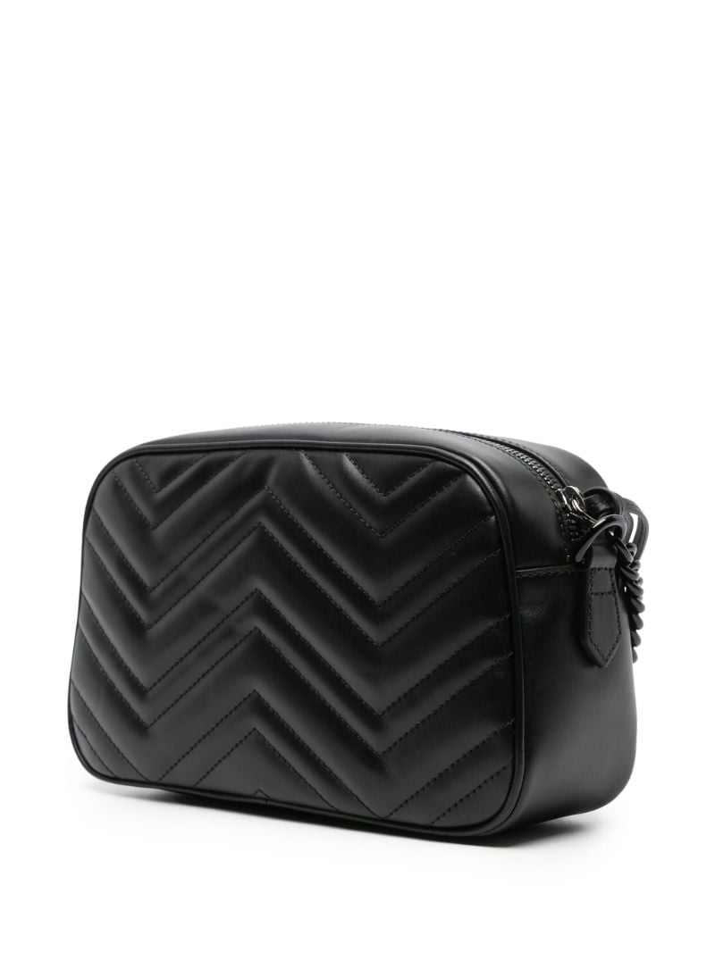 Black Gg Marmont Small MatelassÃ_x0083_Â© Leather Shoulder Bag