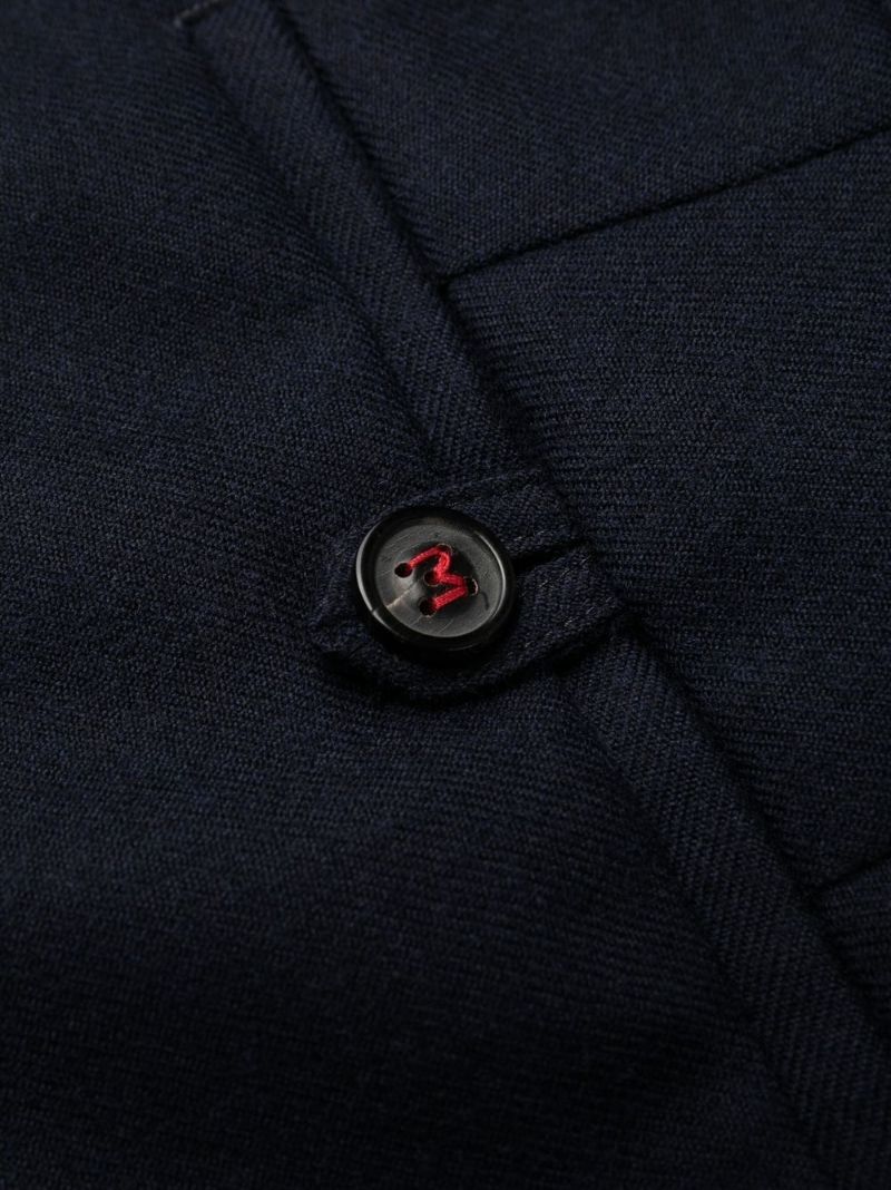 Blue Tailored Wool Trousers