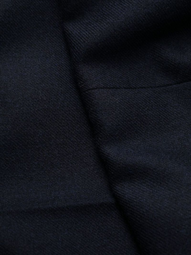 Blue Tailored Wool Trousers
