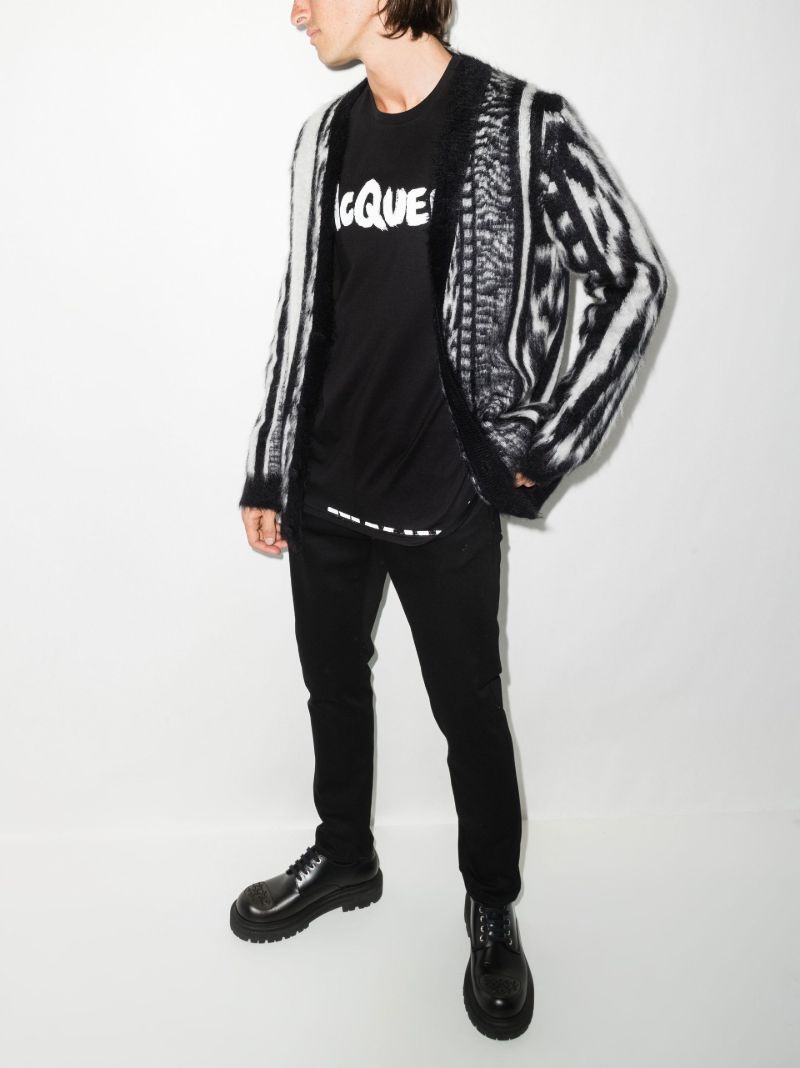 Black Graffiti Logo Organic Cotton T-shirt