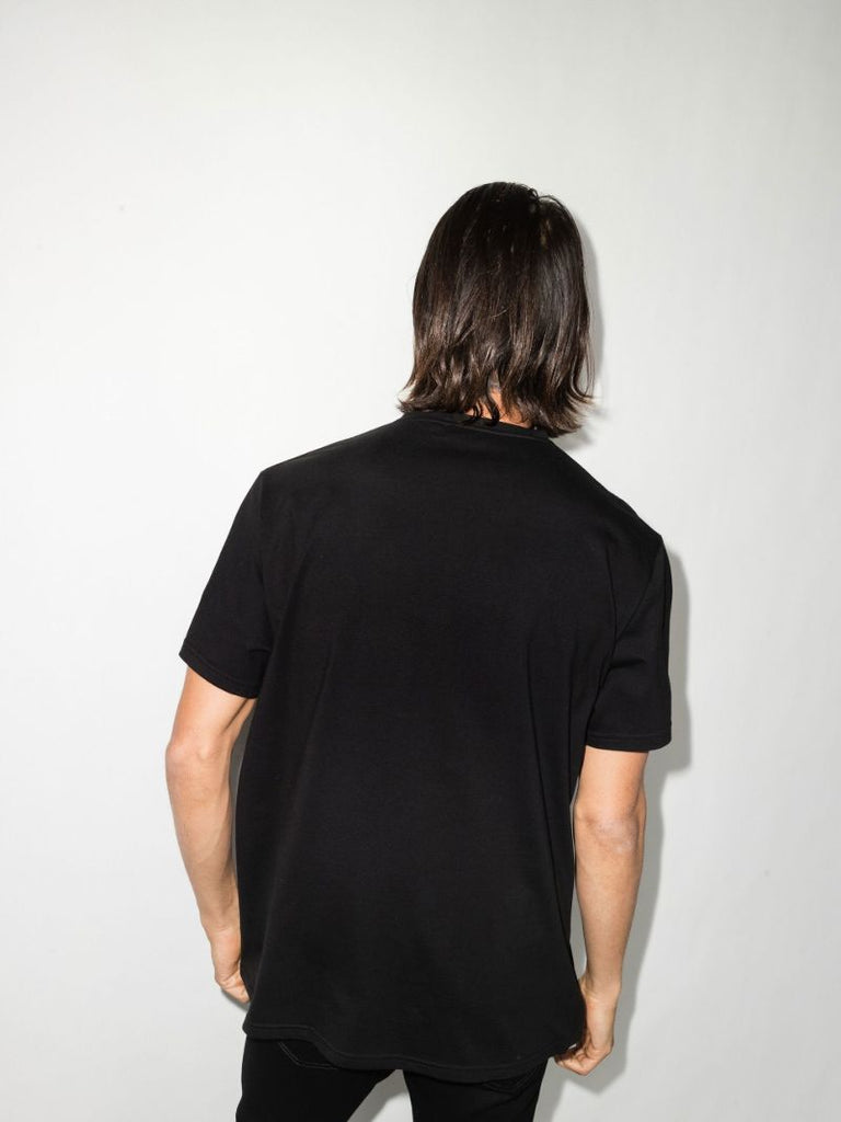 Black Graffiti Logo Organic Cotton T-shirt