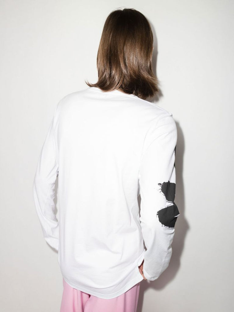 White Graffiti Logo Organic Cotton T-shirt