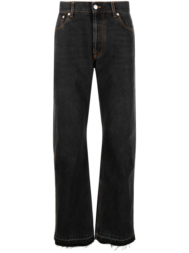 Black Straight-leg Jeans
