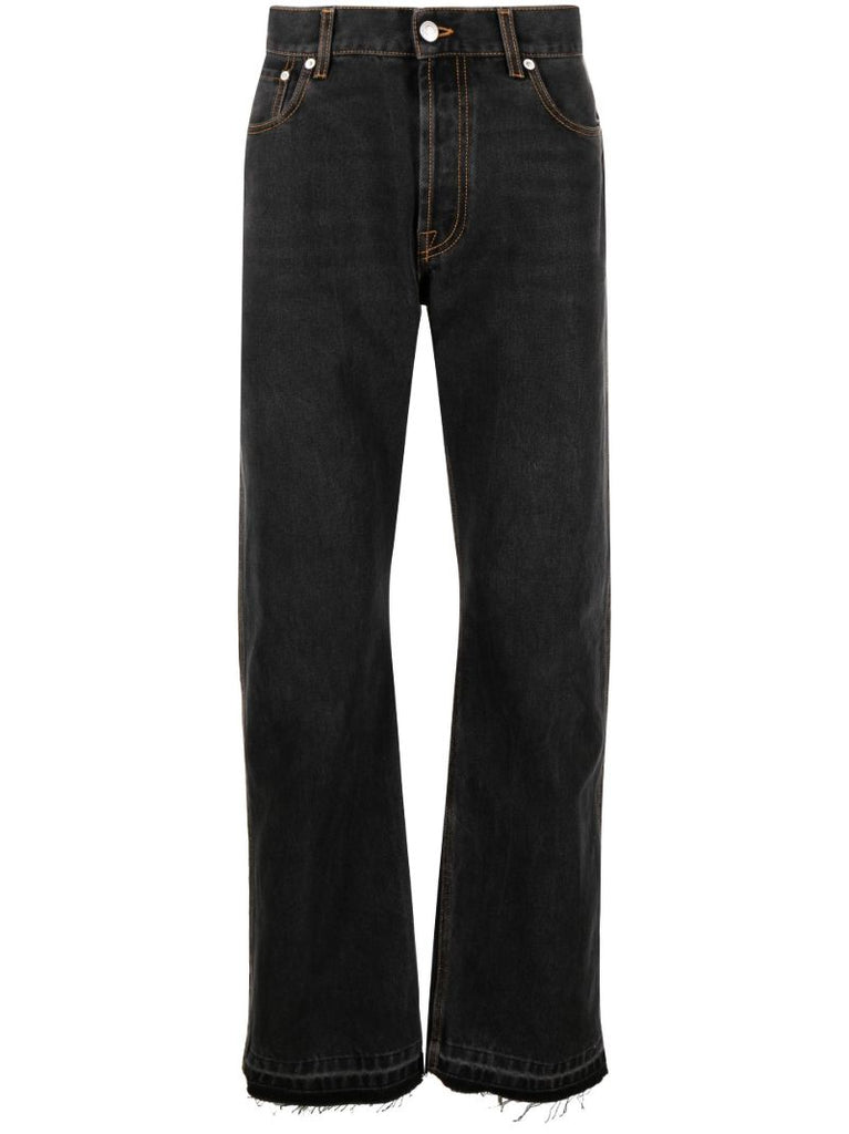 Black Straight-leg Jeans