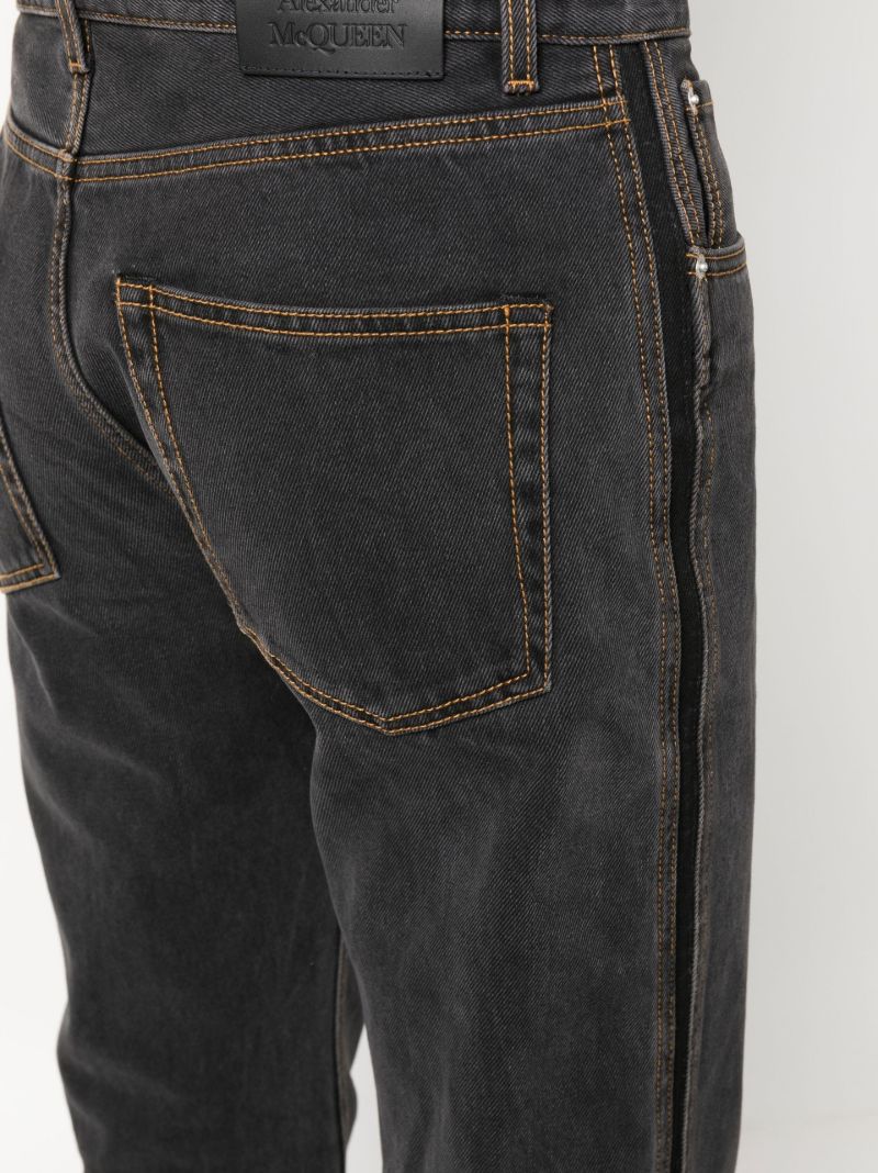 Black Straight-leg Jeans